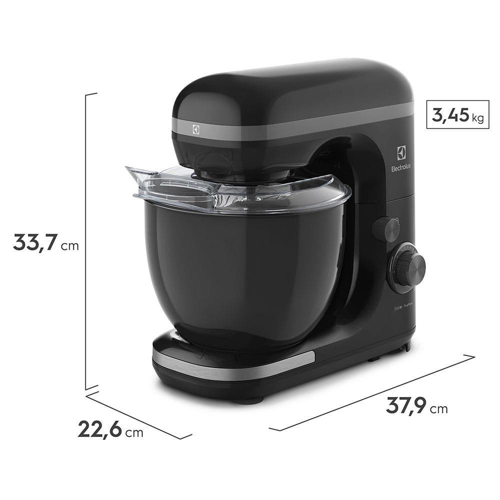 Batedeira Planetária Electrolux Experience EKM30 com 12 Velocidades + Pulse 750 W - Preta - 7