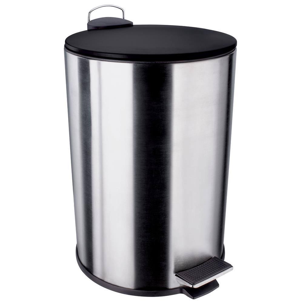 Lixeira Euro Home com Pedal LIX2256-PT em Inox e PP – 12 L - 1
