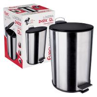 Lixeira Euro Home com Pedal LIX2256-PT em Inox e PP – 12 L - 5