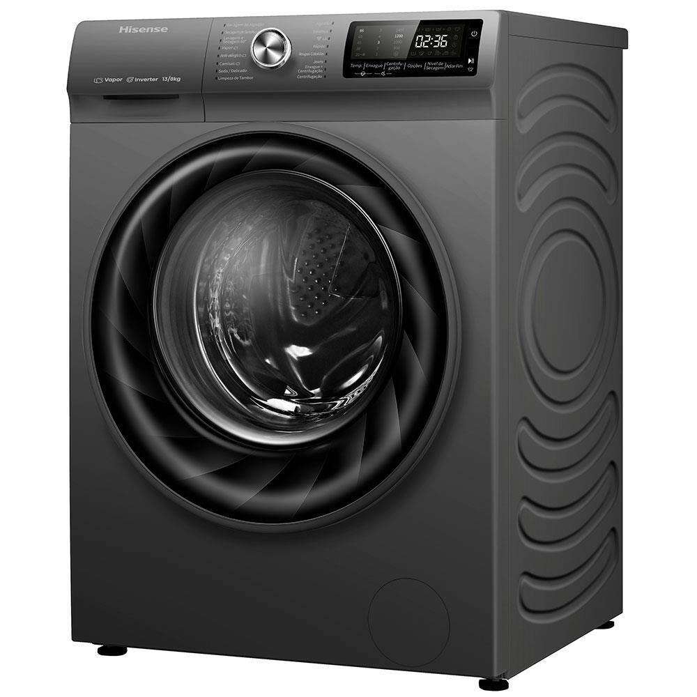 Lava e Seca Hisense WD5Q13 Titanium com Motor Inverter e Função Steam – 13/8kg - 6