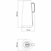 Bule Térmico Tramontina Exata em Polipropileno Vinho – 1 L - 6