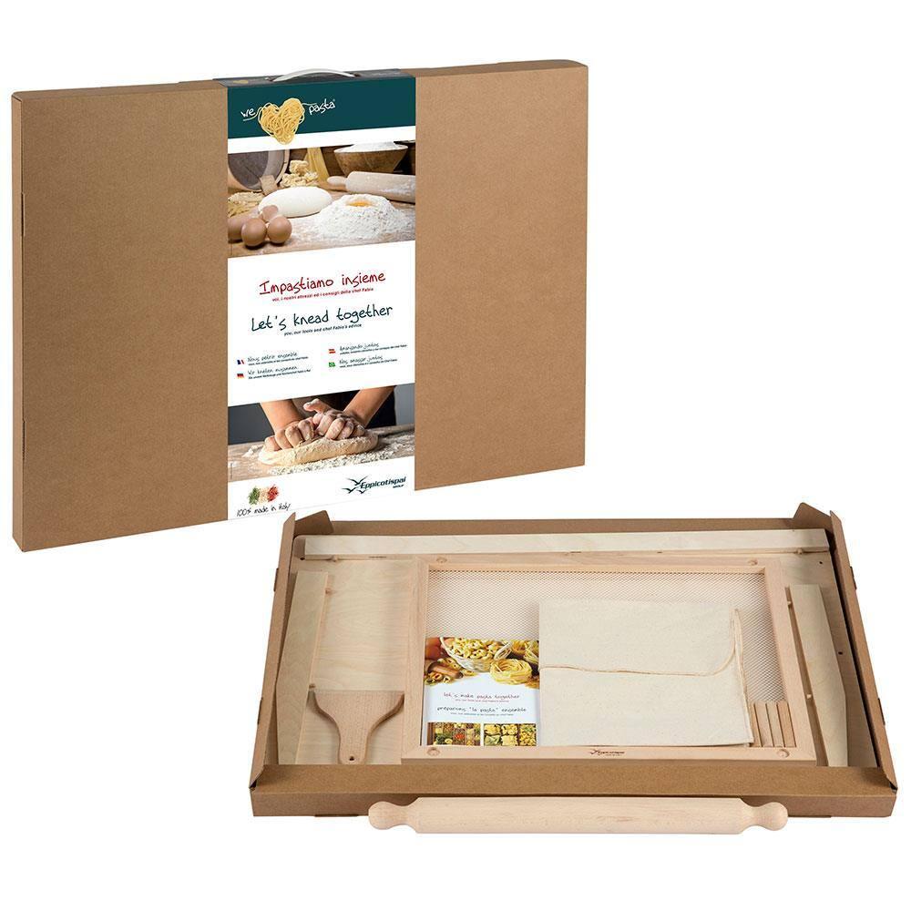 Conjunto para Preparo de Pastas Eppicotispai em Madeira - 5 Peças - 2