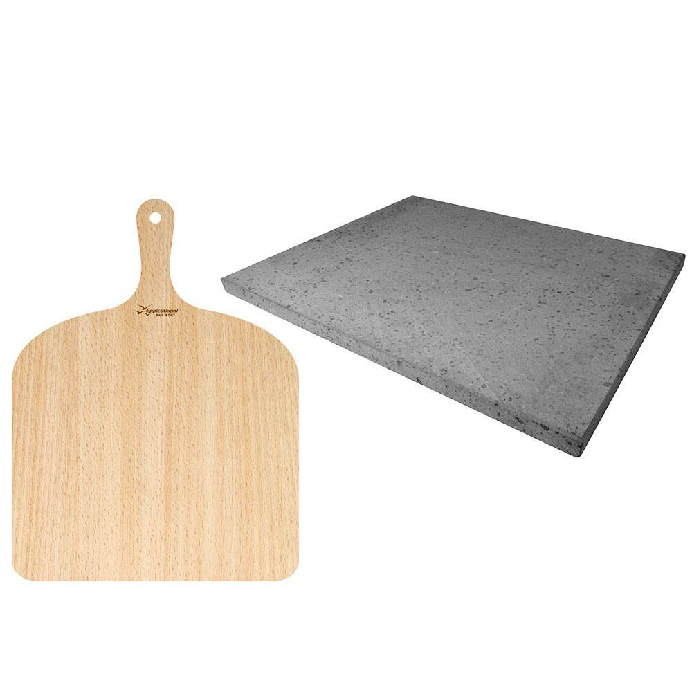 Conjunto para Pizza Eppicotispai com Espátula e Pedra - 2 Peças - 1