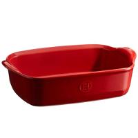 Travessa Retangular Emile Henry em Cerâmica 22x14 cm - Vermelha - 1