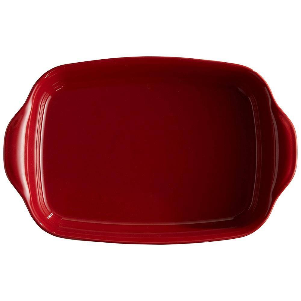 Travessa Retangular Emile Henry em Cerâmica 29x19 cm - Vermelha - 4
