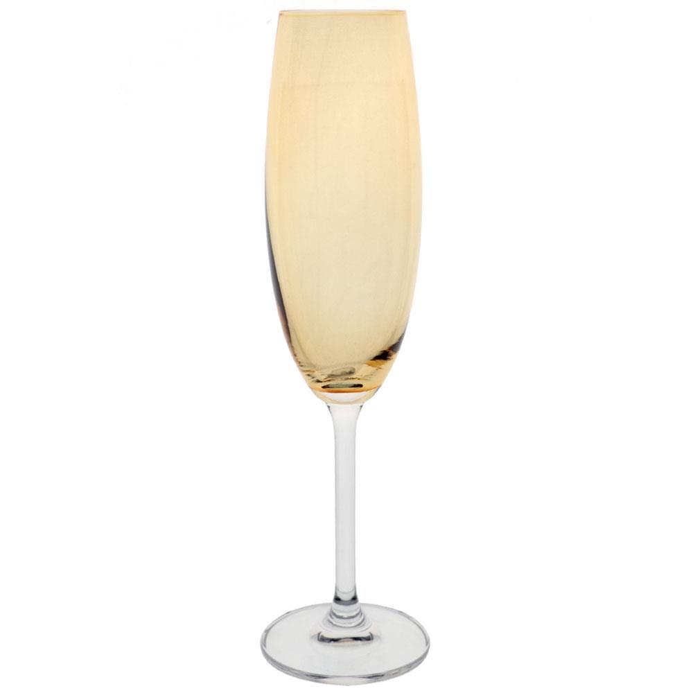 Conjunto de Taças para Champanhe Bohemia Gastro 220ml Âmbar - 6 Peças - 2