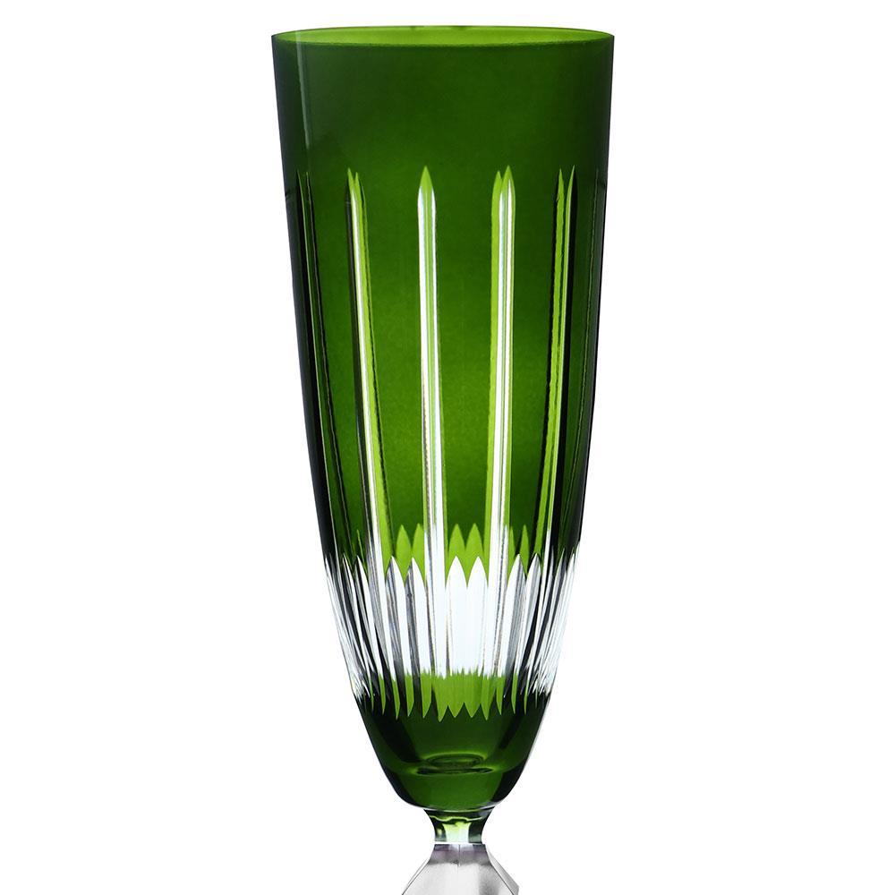 Taça para Champanhe Bohemia Elizabeth Verde - 190ml - 2