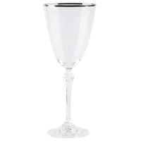 Conjunto de Taças para Água Bohemia Silver Rim 350ml - 6 Peças - 2