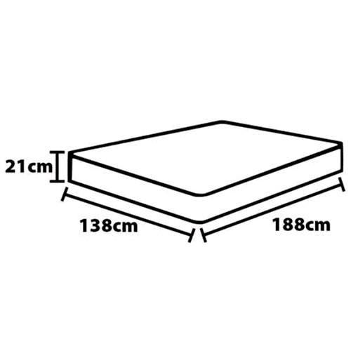 Colchão de Casal Ortobom New Caring com Europillow e Molas Nanolastic 21x138x188cm - Cinza/Branco - 2