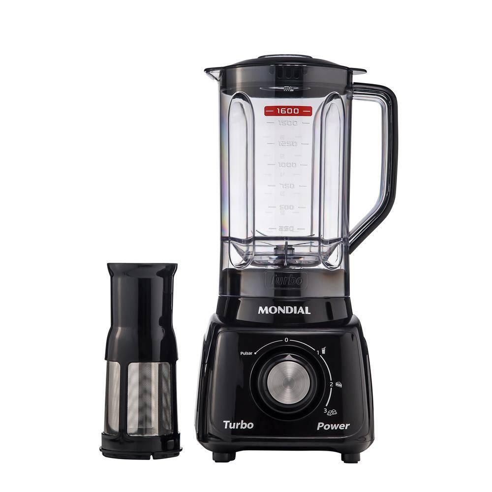 Conjunto Especial Mondial KT-105-B (Espremedor Premium + Batedeira Prática + Liquidificador Turbo Power) - Preto - 8
