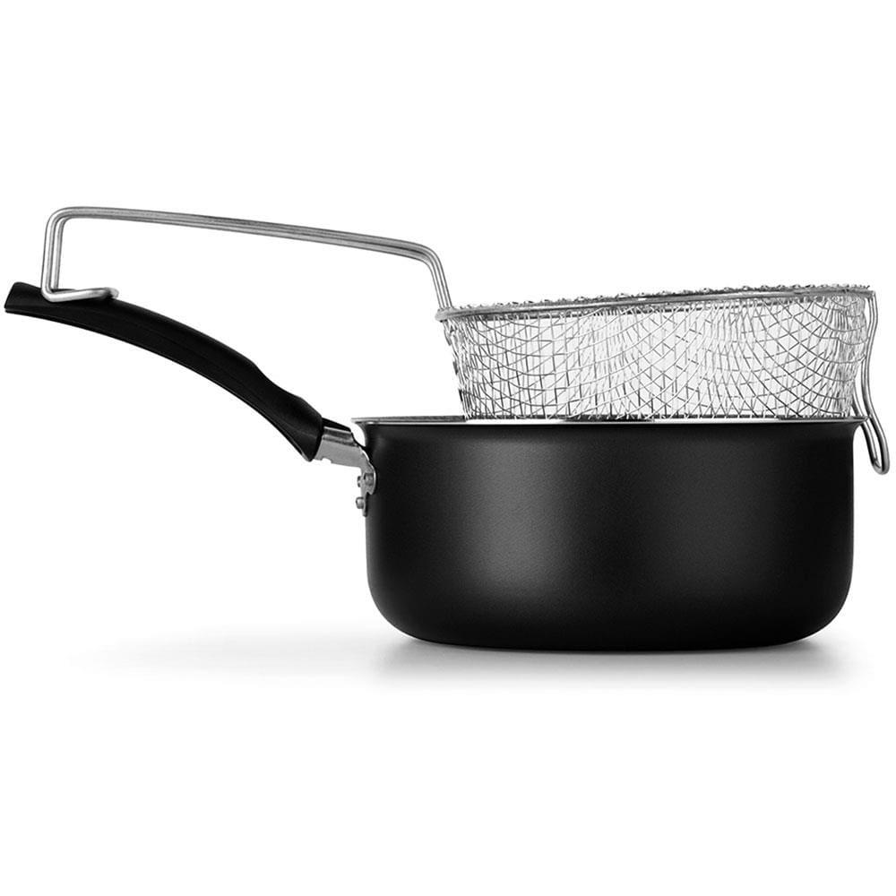 Fritadeira Multiflon Antiaderente com Cesto de Imersão 20cm - Preta - 6