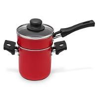 Mini Cuscuzeira Multiflon em Alumínio com Cabo TPA Versátil - Vermelha - 1