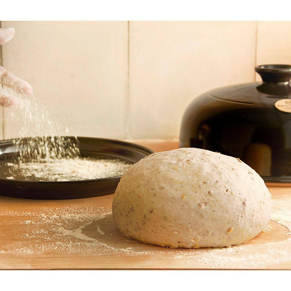 Forma Redonda com Tampa Emile Henry em Cerâmica 34x28,5 cm - Vermelha - 6