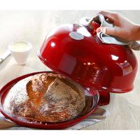 Forma Redonda com Tampa Emile Henry em Cerâmica 34x28,5 cm - Vermelha - 7