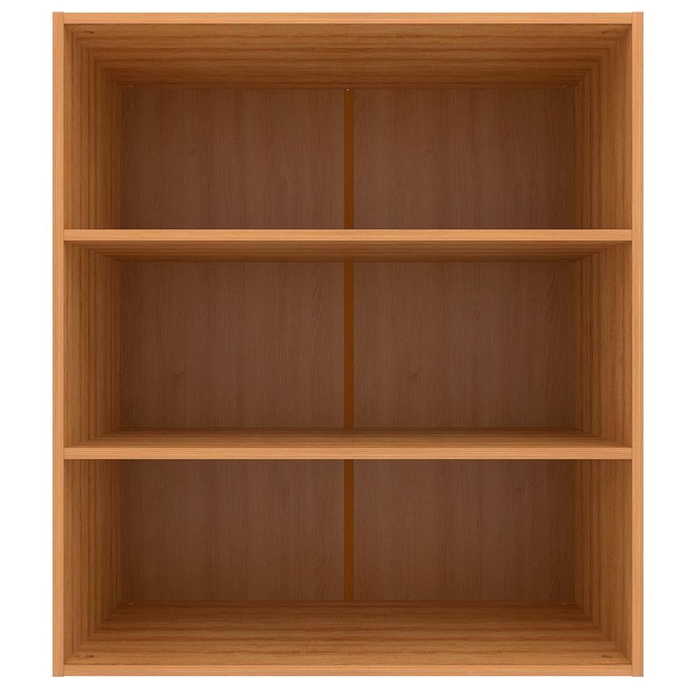 Armário Aéreo Bartira Cristal MDP 15mm com 2 Portas com Vidro e 2 Prateleiras - 80cm de largura - 3