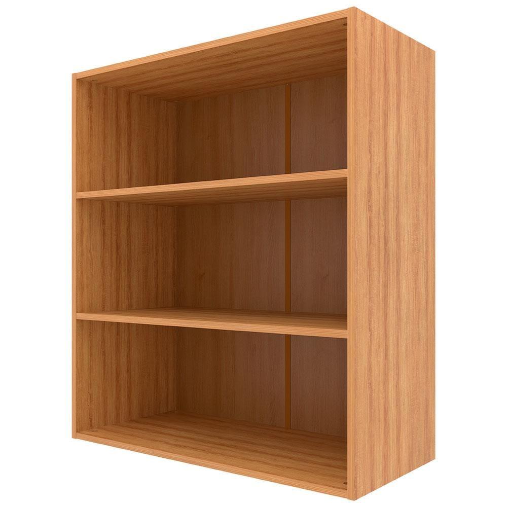 Armário Aéreo Bartira Cristal MDP 15mm com 2 Portas com Vidro e 2 Prateleiras - 80cm de largura - 4