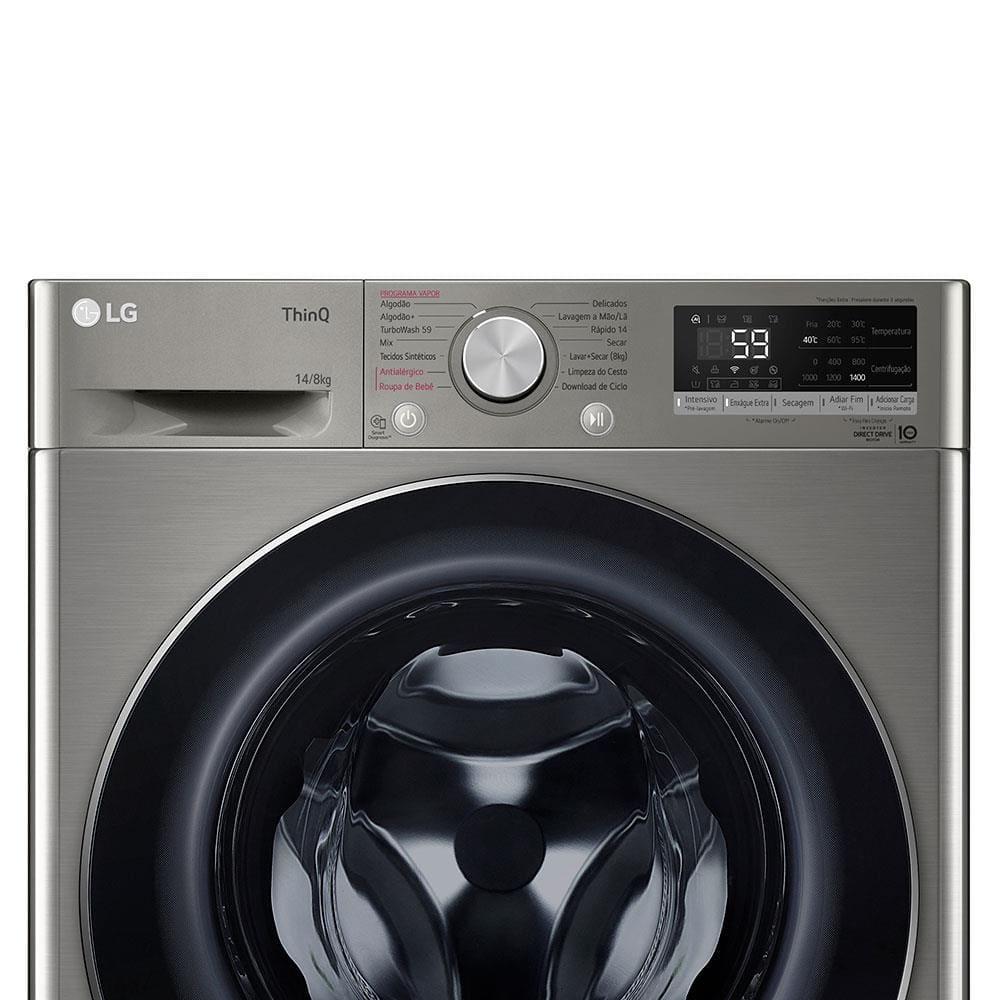 Lava e Seca LG 14Kg/8Kg Smart VC4 CV5014PC4 com Inteligência Artificial AI DD™ - Inox - 6