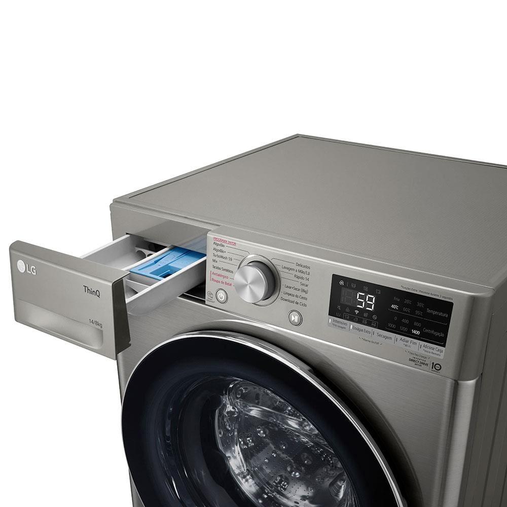 Lava e Seca LG 14Kg/8Kg Smart VC4 CV5014PC4 com Inteligência Artificial AI DD™ - Inox - 7
