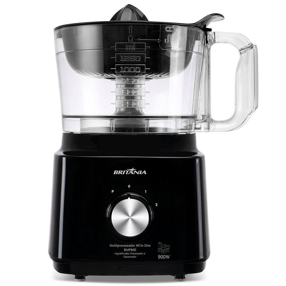 Multiprocessador de Alimentos Britânia Turbo 5 em 1 BMP900P com 2 Velocidades + Pulsar 1000W - Preto - 4