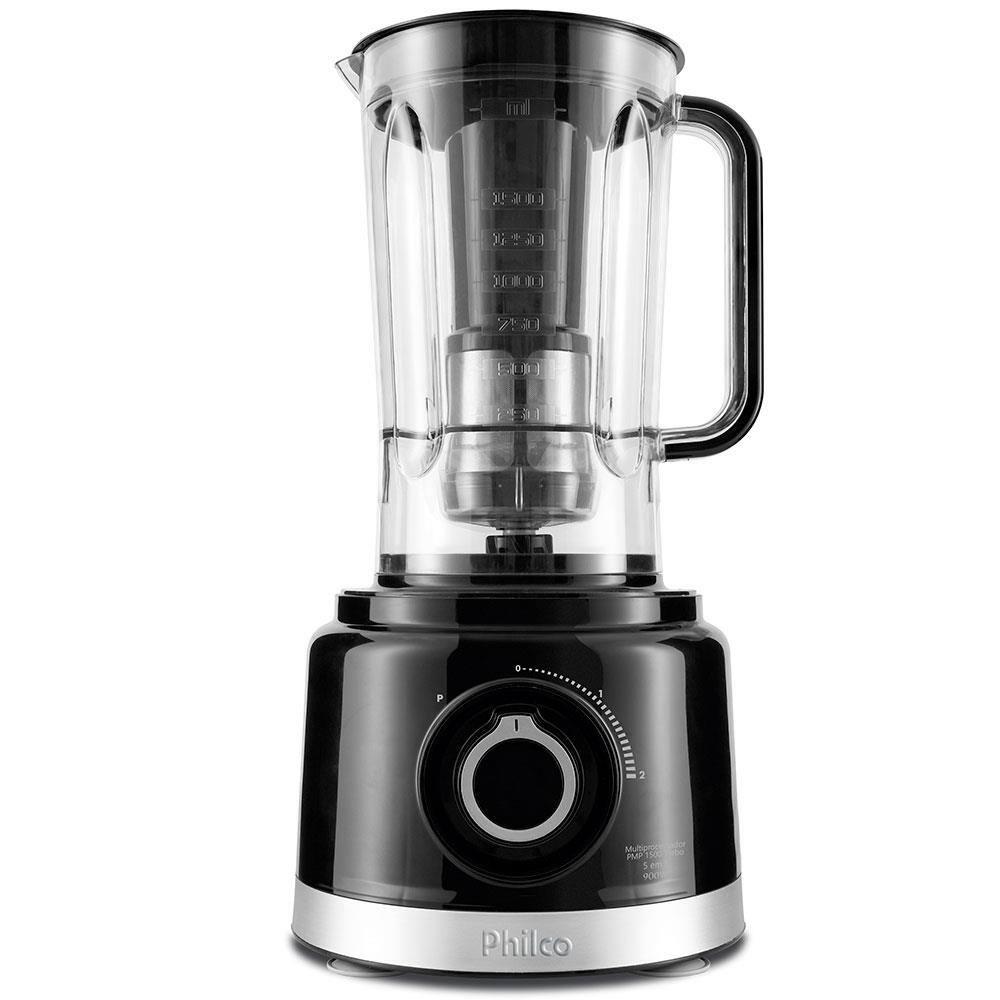 Multiprocessador de Alimentos Philco Turbo 5 em 1 PMP1500P com 2 Velocidades 1000 W - Preto - 6