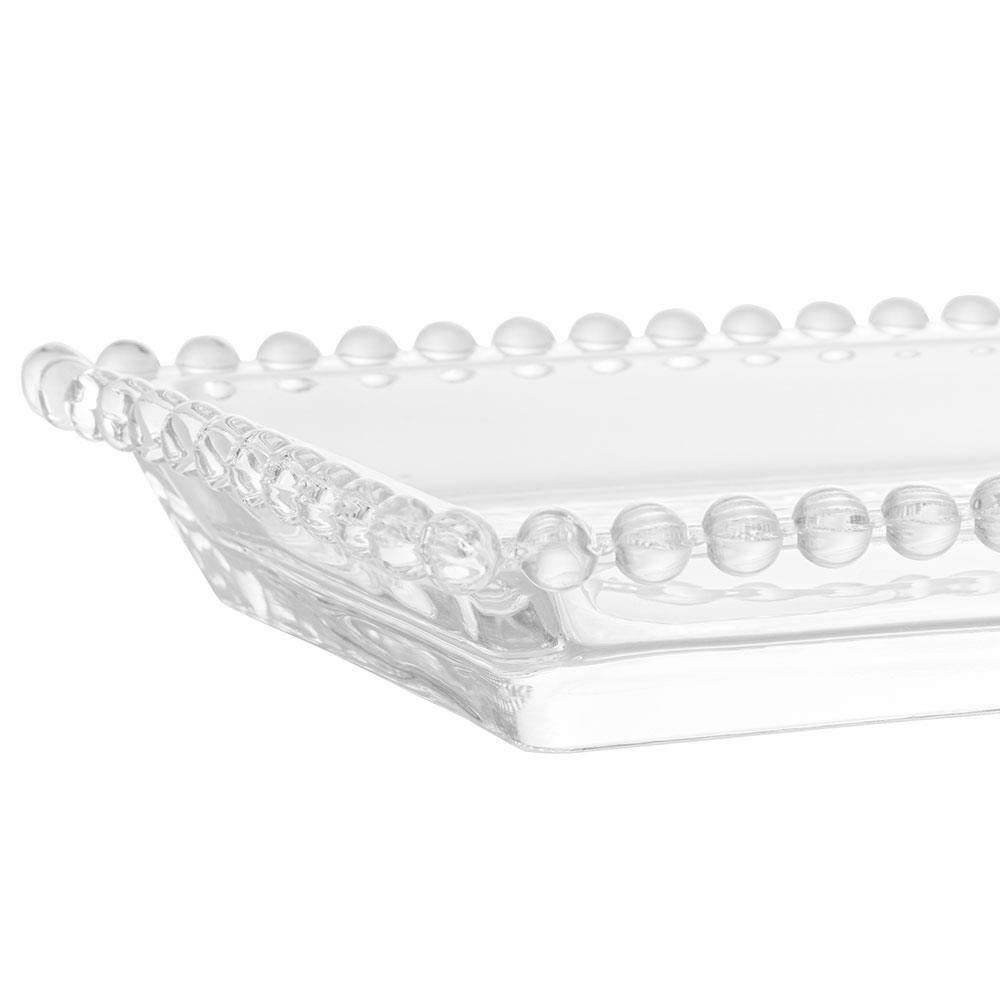 Travessa Retangular Wolff Pearl em Cristal - 13x30 cm - 5