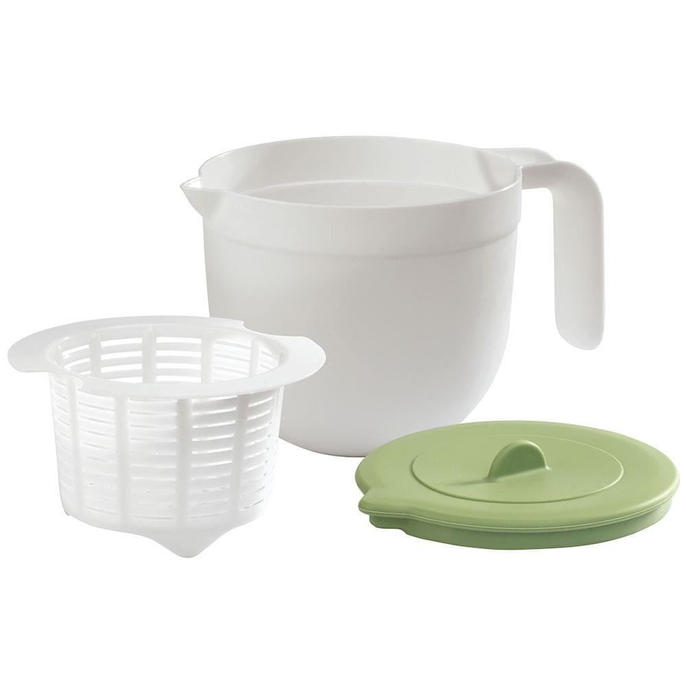 Preparador de Queijos Ghidini Vera em Plástico - Branco/Verde - 1