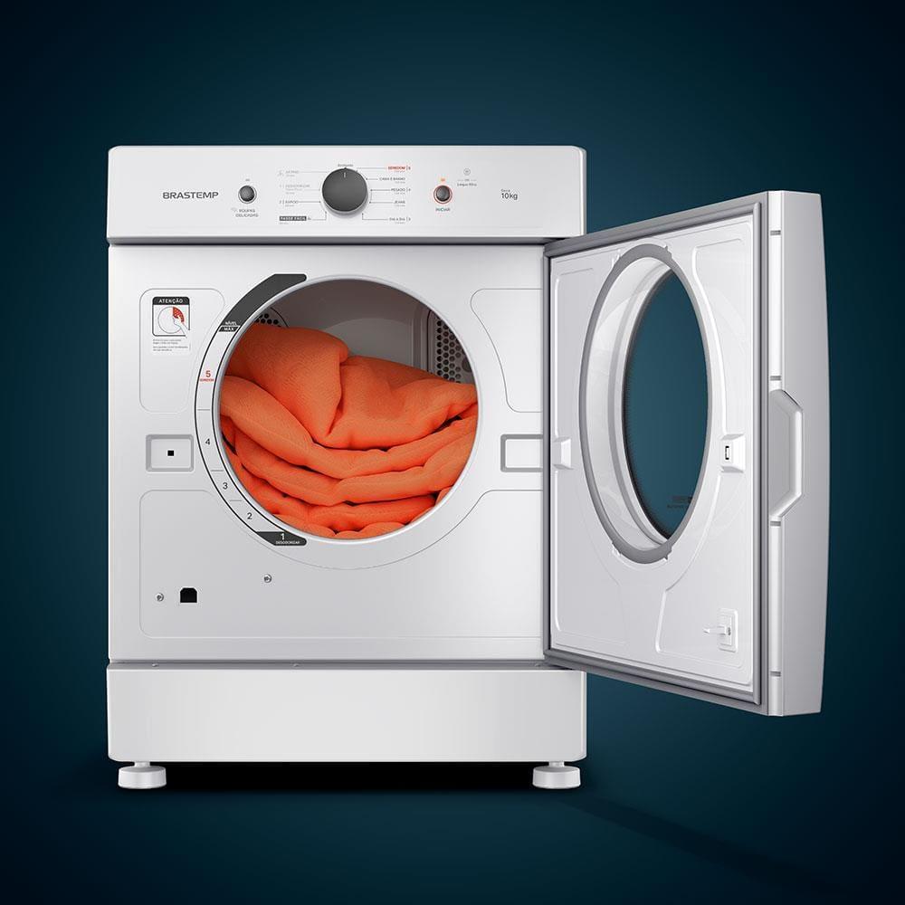 Secadora de Roupas Brastemp BSR10BB Branca com Ciclo Edredom, Desodorizante e Filtro de fiapos - 10kg - 4