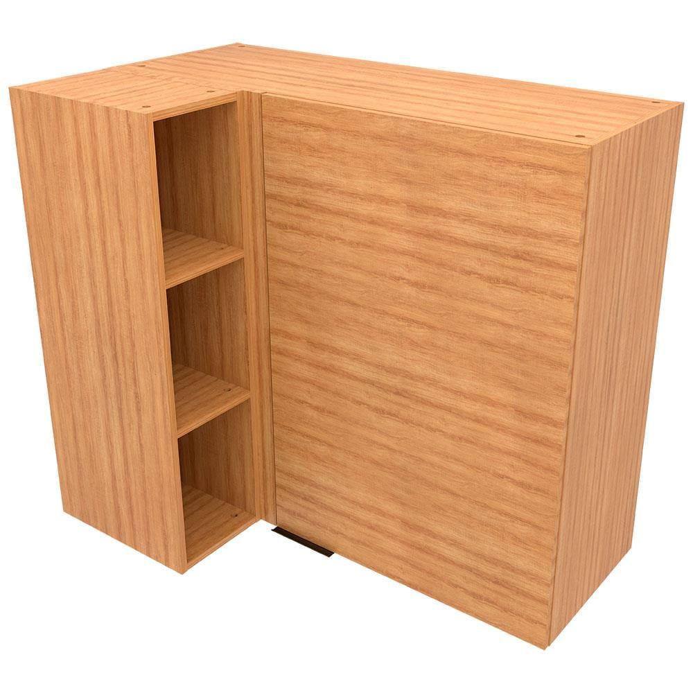 Armário Aéreo de Canto Bartira Cristal MDP 15mm com 1 Porta e 2 Prateleiras - 101,8cm de largura - 2