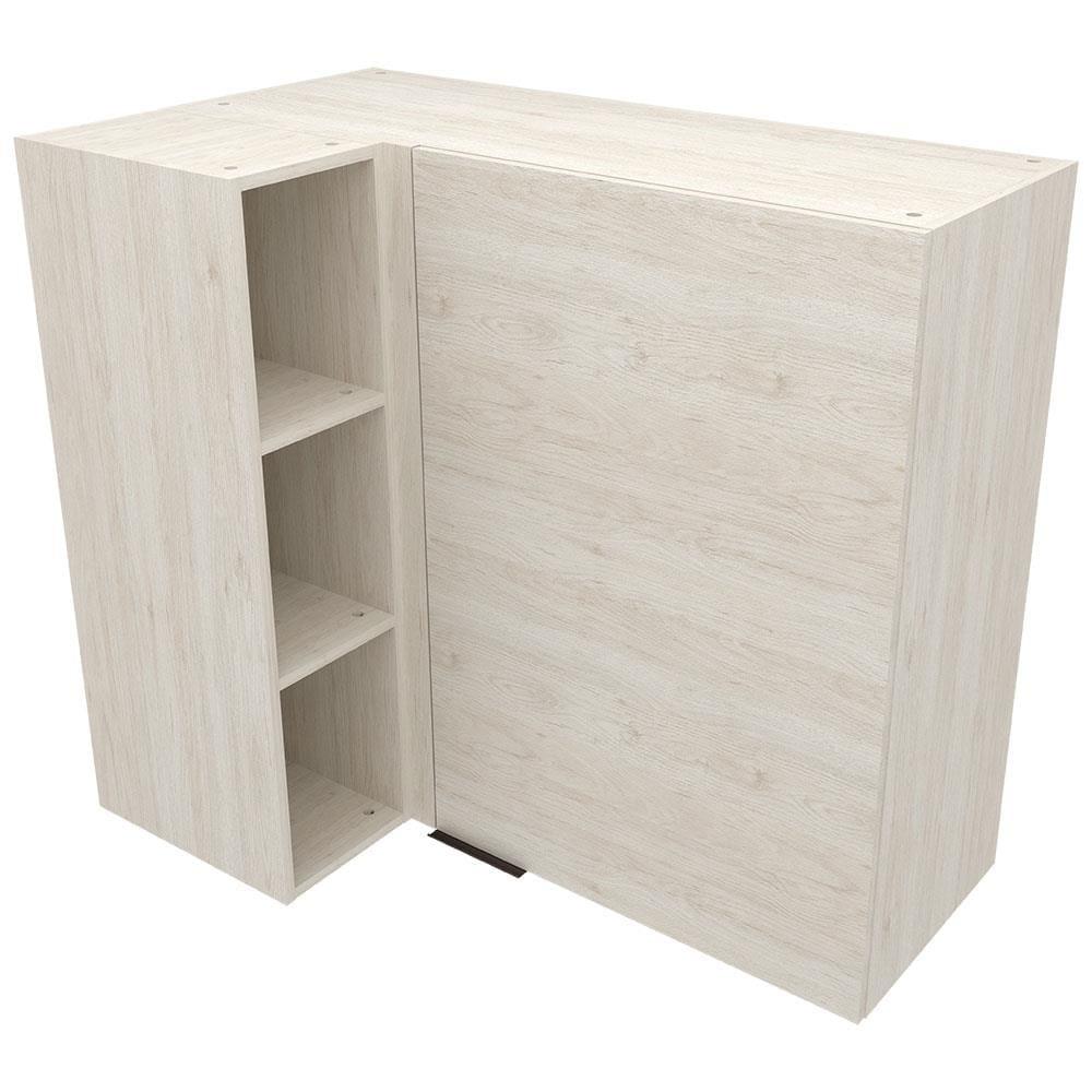 Armário Aéreo de Canto Bartira Cristal MDP 15mm com 1 Porta e 2 Prateleiras - 101,8cm de largura - 2