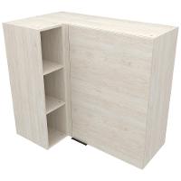 Armário Aéreo de Canto Bartira Cristal MDP 15mm com 1 Porta e 2 Prateleiras - 101,8cm de largura - 2