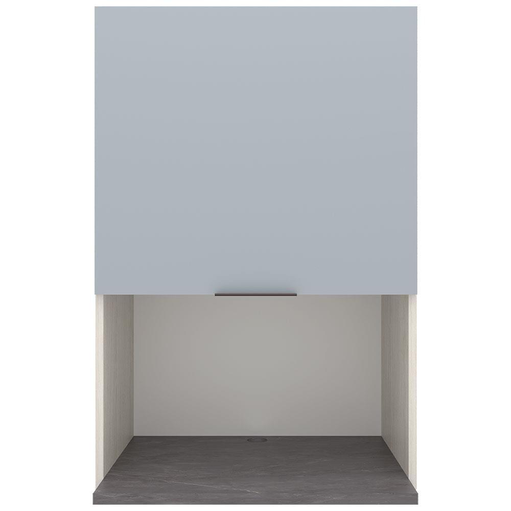 Armário Aéreo Bartira Cristal MDP 15mm com Nicho para Micro-ondas e 1 Porta - 60cm de largura - 1