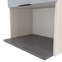 Armário Aéreo Bartira Cristal MDP 15mm com Nicho para Micro-ondas e 1 Porta - 60cm de largura - 5