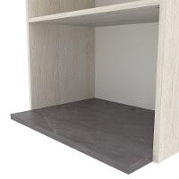 Armário Aéreo Bartira Cristal MDP 15mm com Nicho para Micro-ondas e 1 Porta - 60cm de largura - 6