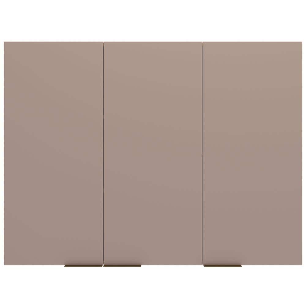 Armário Aéreo Bartira Cristal MDP 15mm com 3 Portas e 3 Prateleiras - 120cm de largura - 1