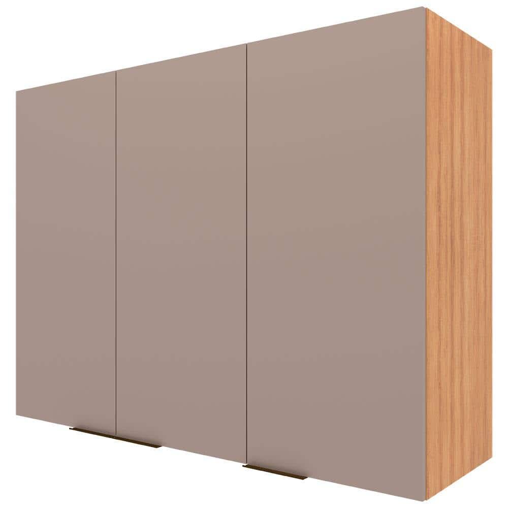 Armário Aéreo Bartira Cristal MDP 15mm com 3 Portas e 3 Prateleiras - 120cm de largura - 2