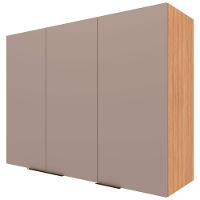 Armário Aéreo Bartira Cristal MDP 15mm com 3 Portas e 3 Prateleiras - 120cm de largura - 2