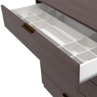 Cômoda Bartira Diplomata com 5 Gavetas, Trava de Segurança e Espaço para TV de até 42 polegadas - 90cm de Largura - 3