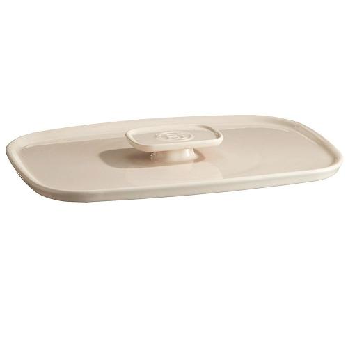 Tampa para Travessa Emile Henry Ovenware em Cerâmica 36x23 cm - Areia