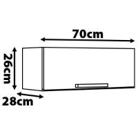 Armário de Geladeira Itatiaia Florença com 1 Porta e 1 Prateleira - 70cm de largura - 3