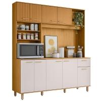 Cozinha Compacta Poliman Nuria com 9 Portas, 1 Gaveta e 4 Prateleiras - 180cm de largura - 2