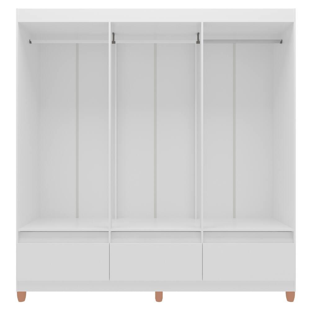 Guarda-Roupa Bartira Ilhéus com Cabideiro, 6 Portas de Bater, 3 Gavetas e 180cm de Largura - 7