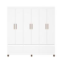 Guarda-Roupa Bartira Ilhéus com Cabideiro, 6 Portas de Bater, 3 Gavetas e 180cm de Largura - 11