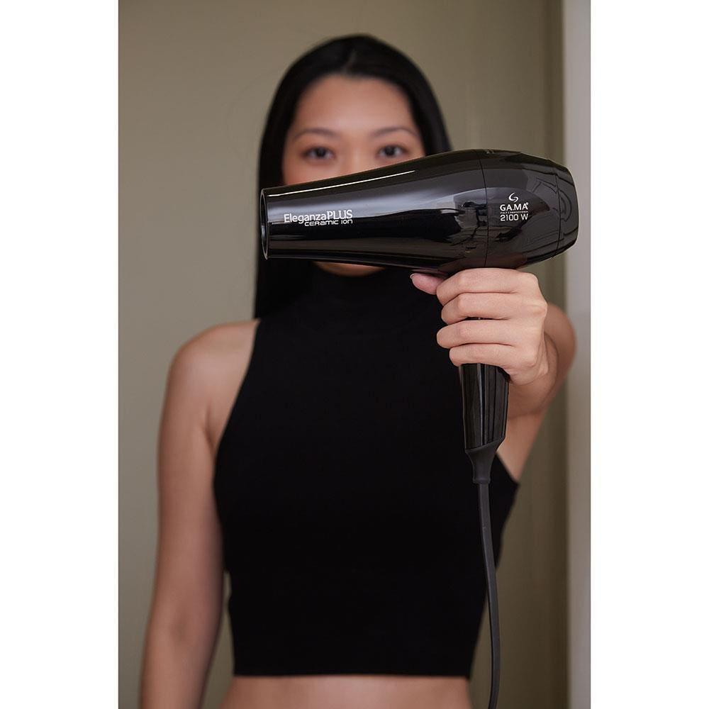 Secador de Cabelos GA.MA Italy Eleganza Plus Ceramic Ion Motor AC 2100W Preto - 7