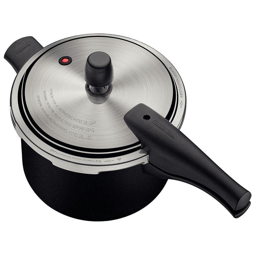 Panela de Pressão Tramontina 4,5 Litros Vancouver Effect Revestimento Antiaderente Starflon Max Preto - 3