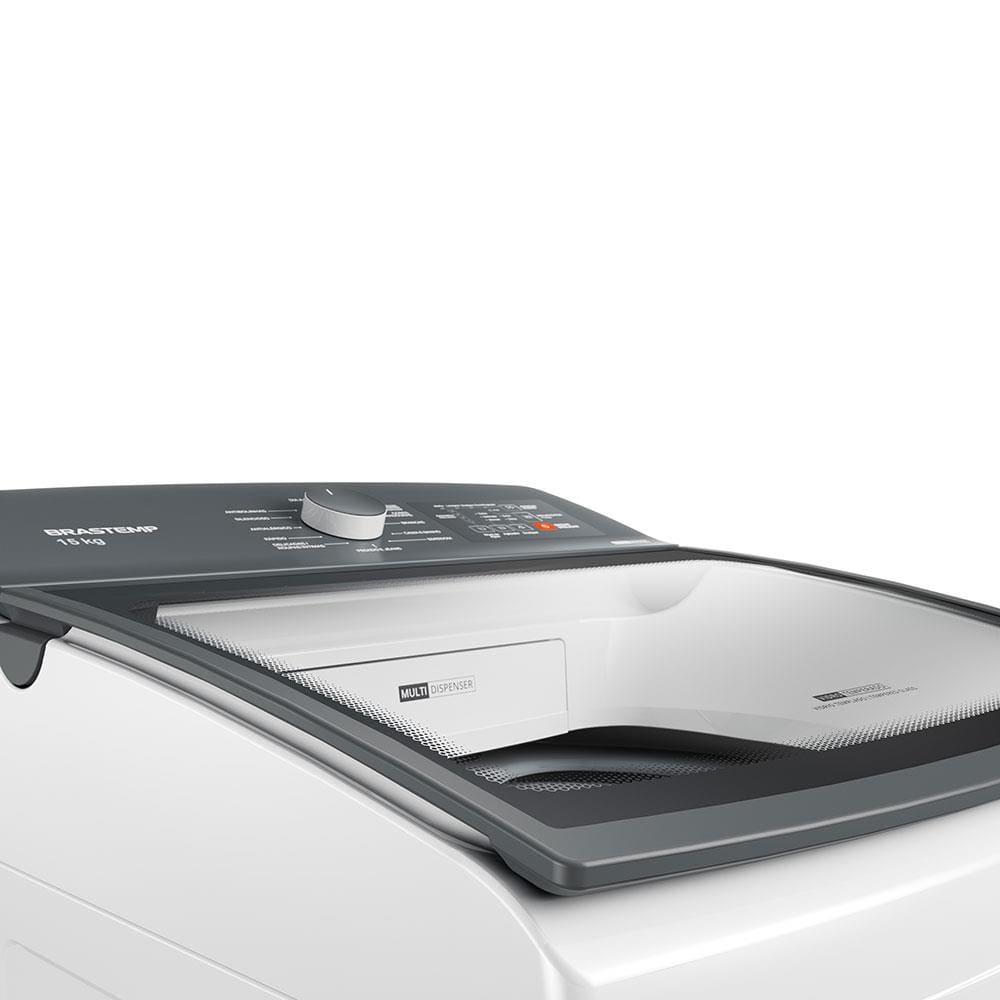 Lavadora de Roupas Brastemp 15Kg BWF15AB Ciclo Tira Manchas Advanced Ciclo Antibolinhas Smart Sensor Branca - 3