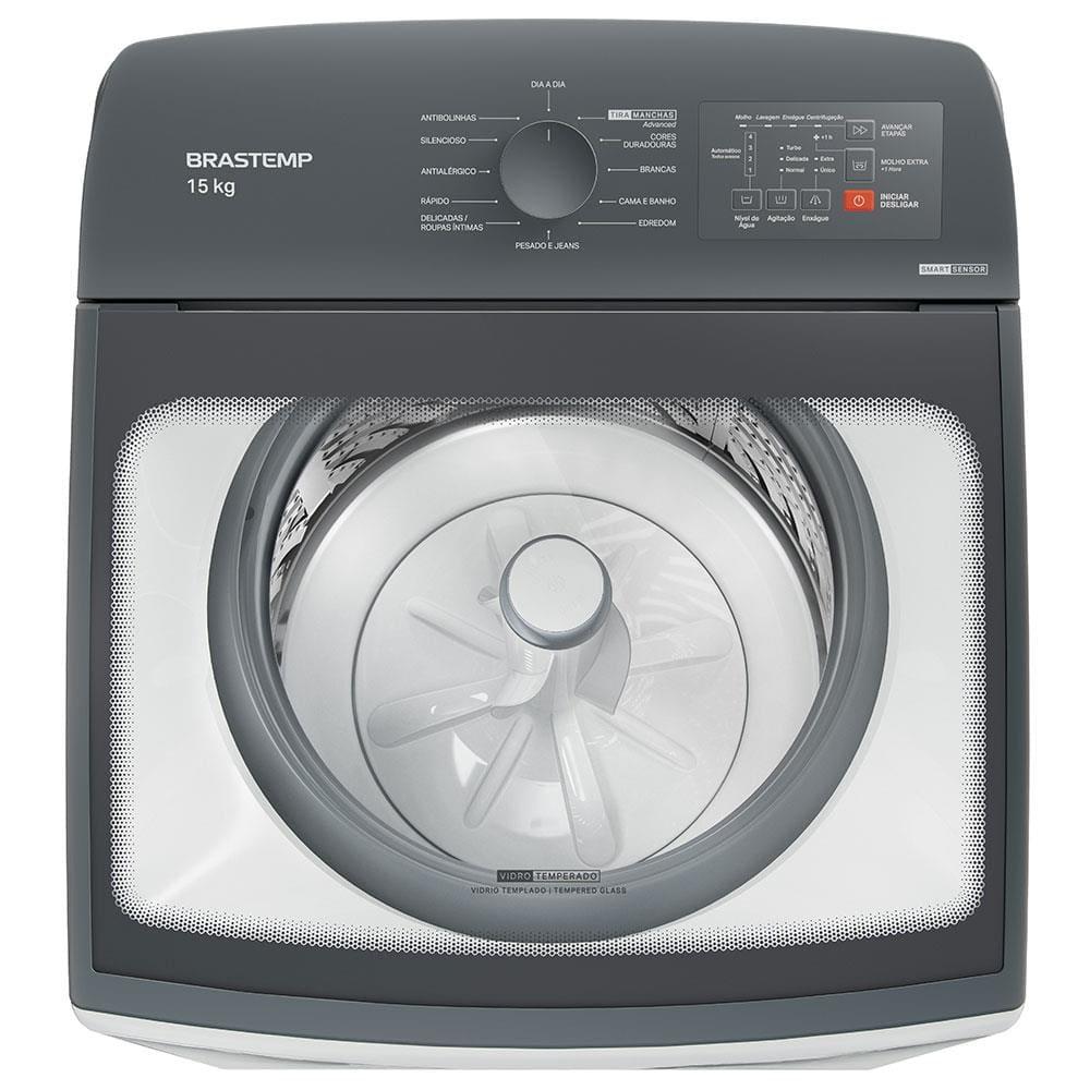 Lavadora de Roupas Brastemp 15Kg BWF15AB Ciclo Tira Manchas Advanced Ciclo Antibolinhas Smart Sensor Branca - 5