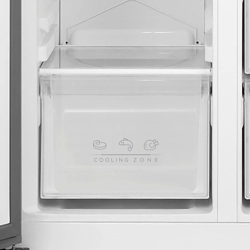 Geladeira Midea Side by Side MDR-S598FGA041 Frost Free com Painel Touch, Função Turbo e Conectividade Via App- Cor Inox Claro - 442 litros - 6