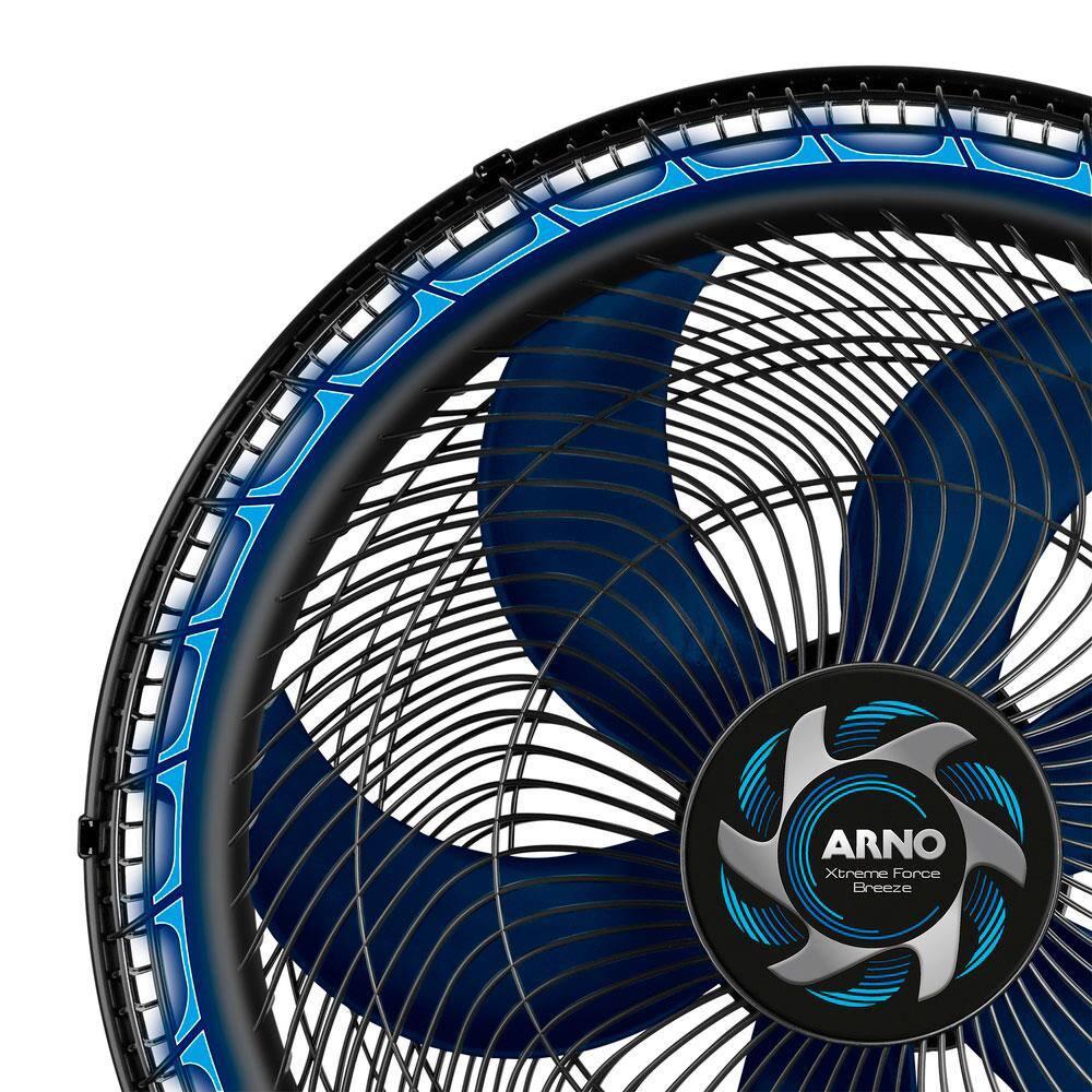 Ventilador de Parede Arno Xtreme Force Breeze VB51 50cm com 3 Velocidades e 6 Pás - Preto - 3