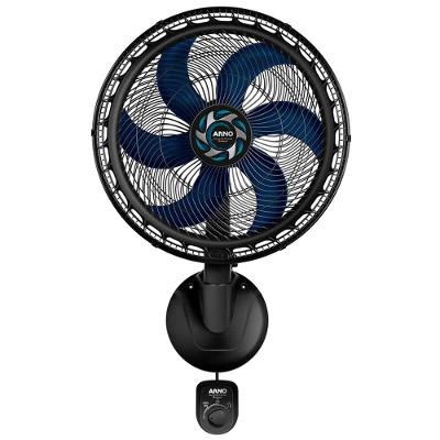 Ventilador de Parede Arno Xtreme Force Breeze VB51 50cm com 3 Velocidades e 6 Pás - Preto