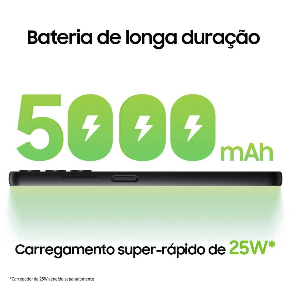 Smartphone Samsung Galaxy A05s Preto 128GB, 6GB, Tela Infinita de 6.7", Processador Octa-Core, Câmera Tripla Traseira e Selfie de 13MP - 8